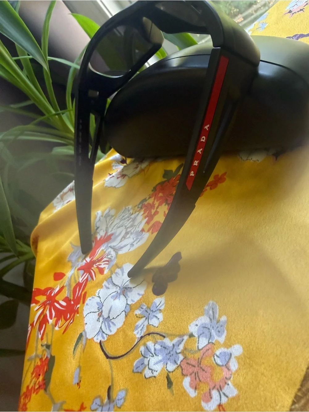 Prada Matte Black Sunglass with Dark Lenses